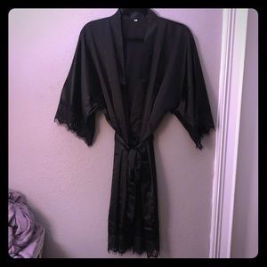 Silk black Robe, never been worn